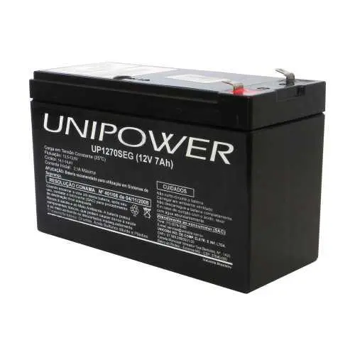 Bateria Selada 12V 7A - Unipower