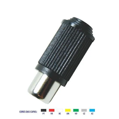 Plug Rca Fêmea Simples - Emetal - (10pçs)