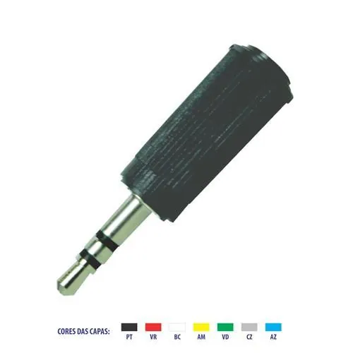 Plug P2 Stereo  - Emetal - (10pçs)