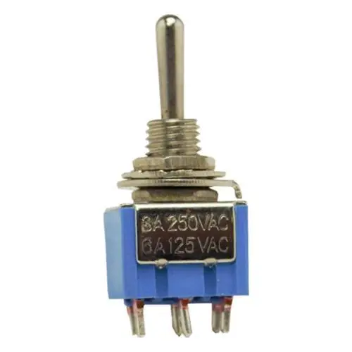 Chave Togle - 6 Polos -  ON/OFF/ON 6A - (05pçs)