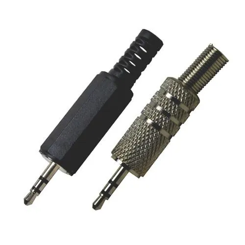 Plug P1 Stereo Preto - (10pçs)