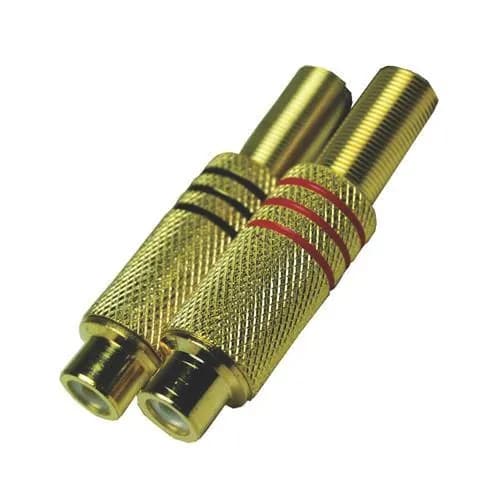 Fêmea Rca 6mm PT/VM - (10pçs)
