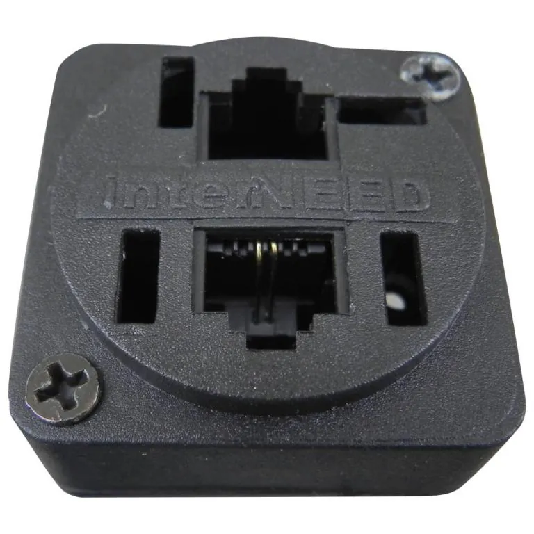 Tomada para Telefone - Preta - (10pçs)