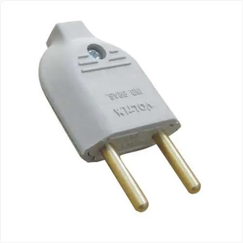 plug macho 2p  Bipolar Europeu 10A (10pçs)