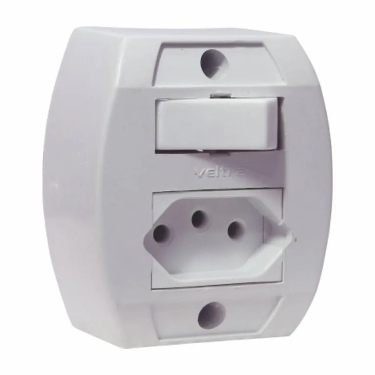 Interruptor Simples + Tomada 10A