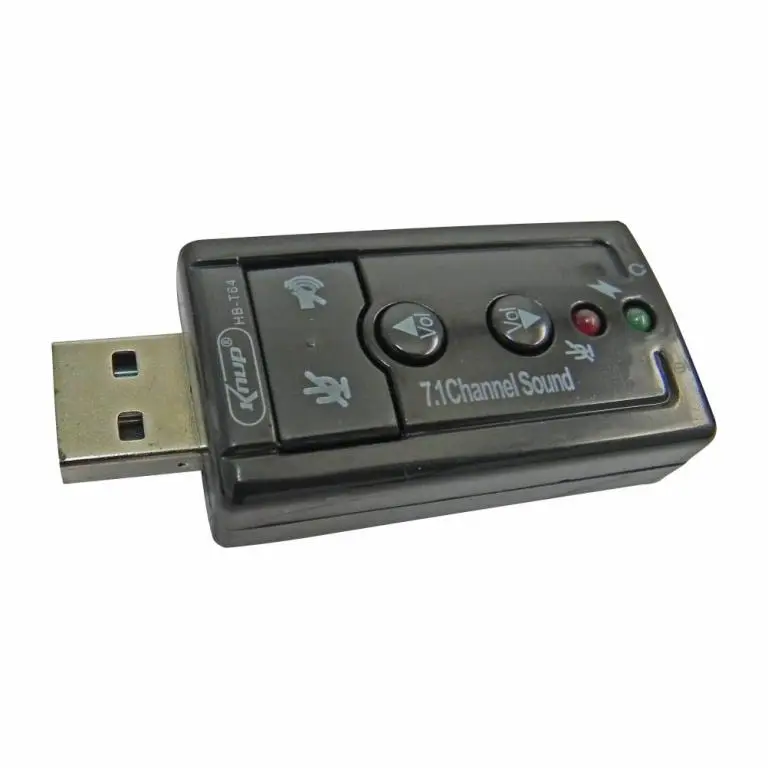Placa de Som com entrada USB e saída de áudio - USB (2.0) x P2