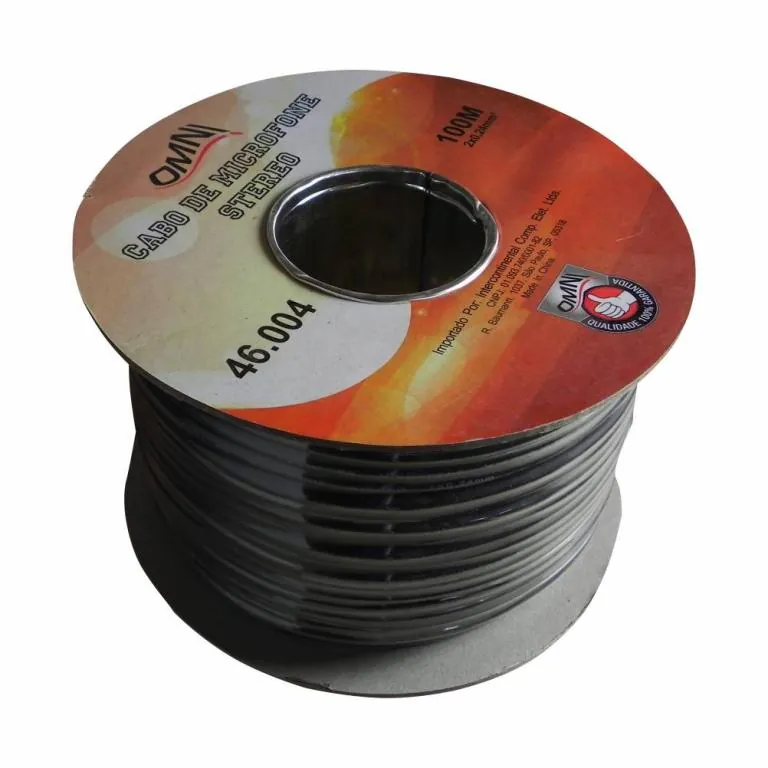 Cabo Stereo P/ Microfone - Marca: Omni - Esp: 2 x 0,24mm