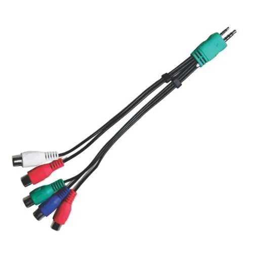 Cabo Adaptador para Samsung com P2 + P1 + 5 Rca