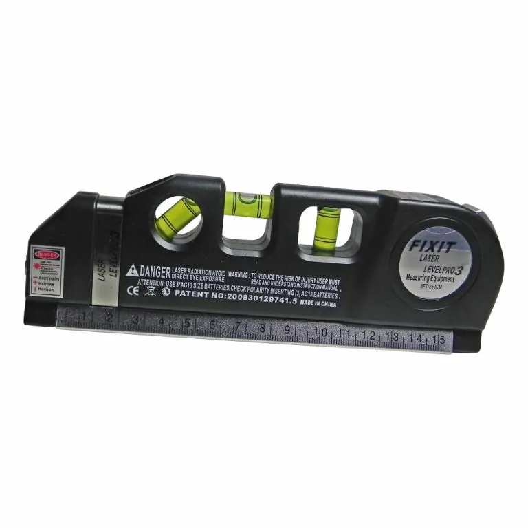 NIVEL LAZER COM TRENA 1,5M E REGUA15cm