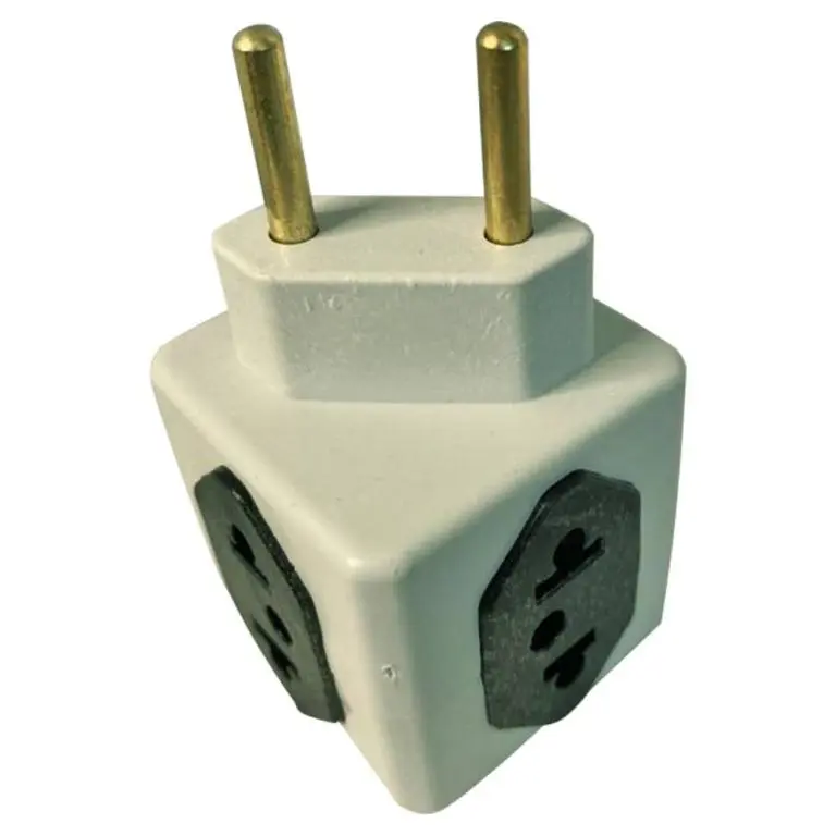 ADAPTADOR CUBO 4 ENTRADAS COLOR  (5PÇS)