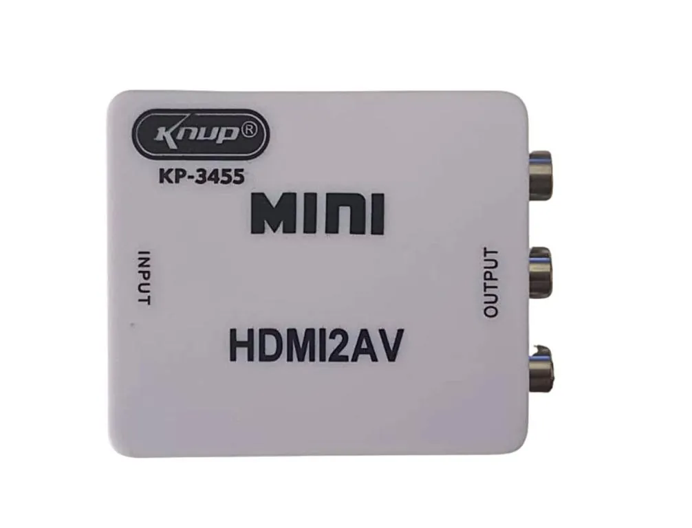 MINI ADAPTADOR CONVERSOR DE HDMI X 3RCA AV      ( KP 3455)