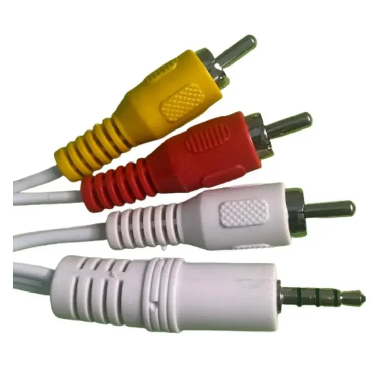 CABO P2 4CX3RCA  GND,AUDIO,VD,AUDIO BRANCO1,8M