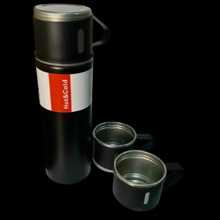 GARRAFA TERMICA KIT 500ML 3 XICARAS
