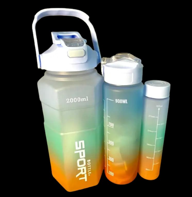 KIT 3 GARRAFAS  2000/900/300 ML