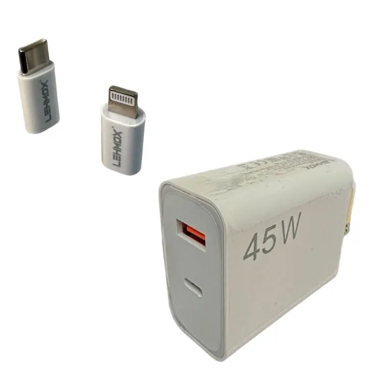 CARREGADOR USB PARA IOS 45W LE-405