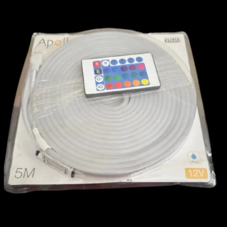 FITA NEON 5M DC12V IP65 RGB 03 CORES APOLLO