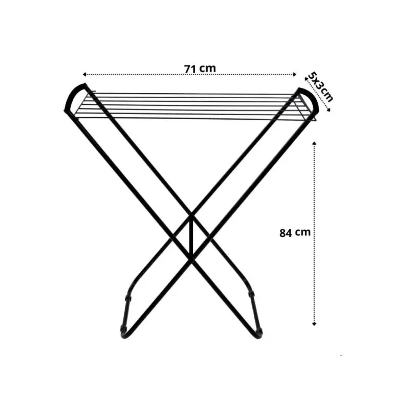 VARAL CHÃO PORTÁTIL, AÇO CARB TAM 47 X 65 X